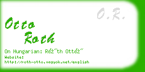 otto roth business card